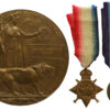 WW1 1914-15 Star, Victory Medal and Memorial Plaque - Pte. J.F. Merry, Royal Warwickshire Regiment - Died of Wounds, 29/3/16