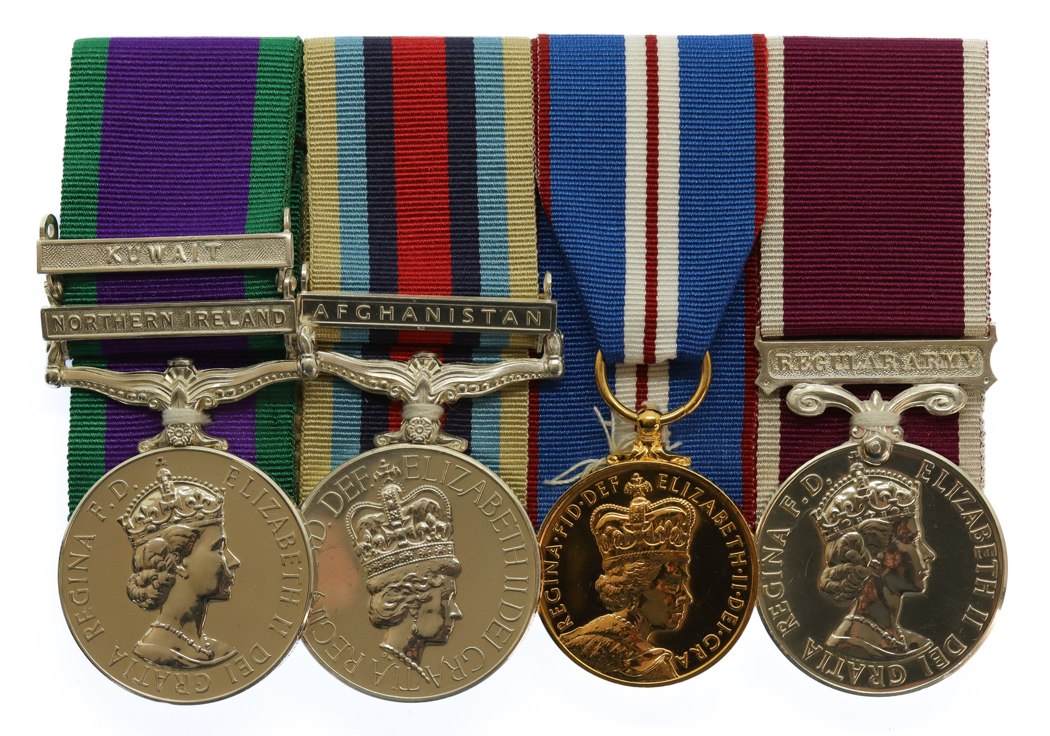 CSM (Clasps - Northern Ireland, Kuwait), OSM Afghanistan, Golden Jubilee and Army LS&GC Medal Group of Four - Sgt. M. Clarke, Royal Anglian Regiment, who was a Team Commander on Covert Operations in Northern Ireland