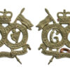 Pair of 16th/5th The Queen's Royal Lancers Collar Badges - Queen's Crown