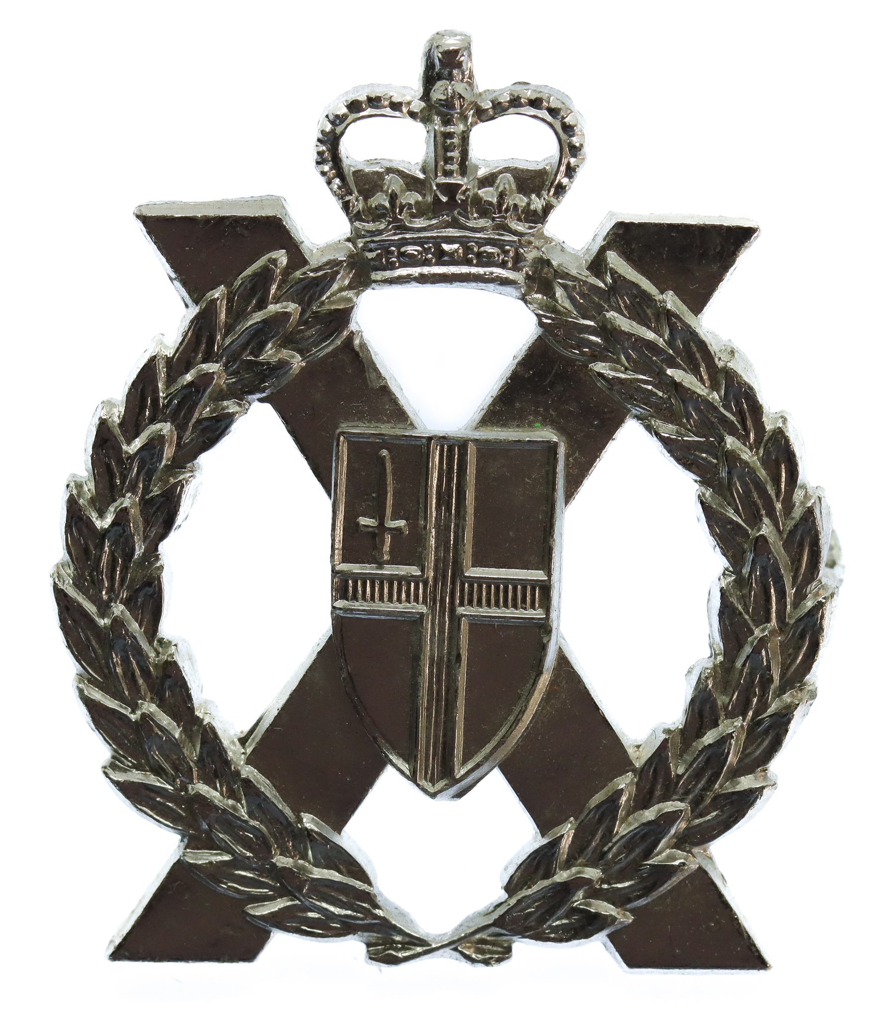 London Territorials Anodised (Staybrite) Cap Badge