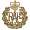 Royal Air Force (R.A.F.) Anodised (Staybrite) Cap Badge - Queen's Crown