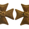 Pair of Royal Malta Artillery/Militia Regiment Collar Badges