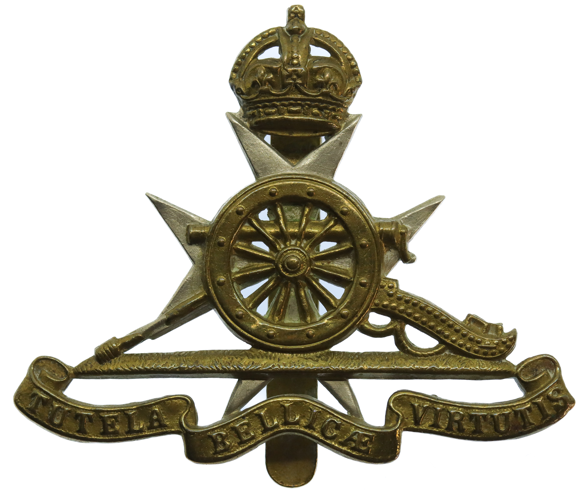 Royal Malta Artillery Cap Badge - King's Crown