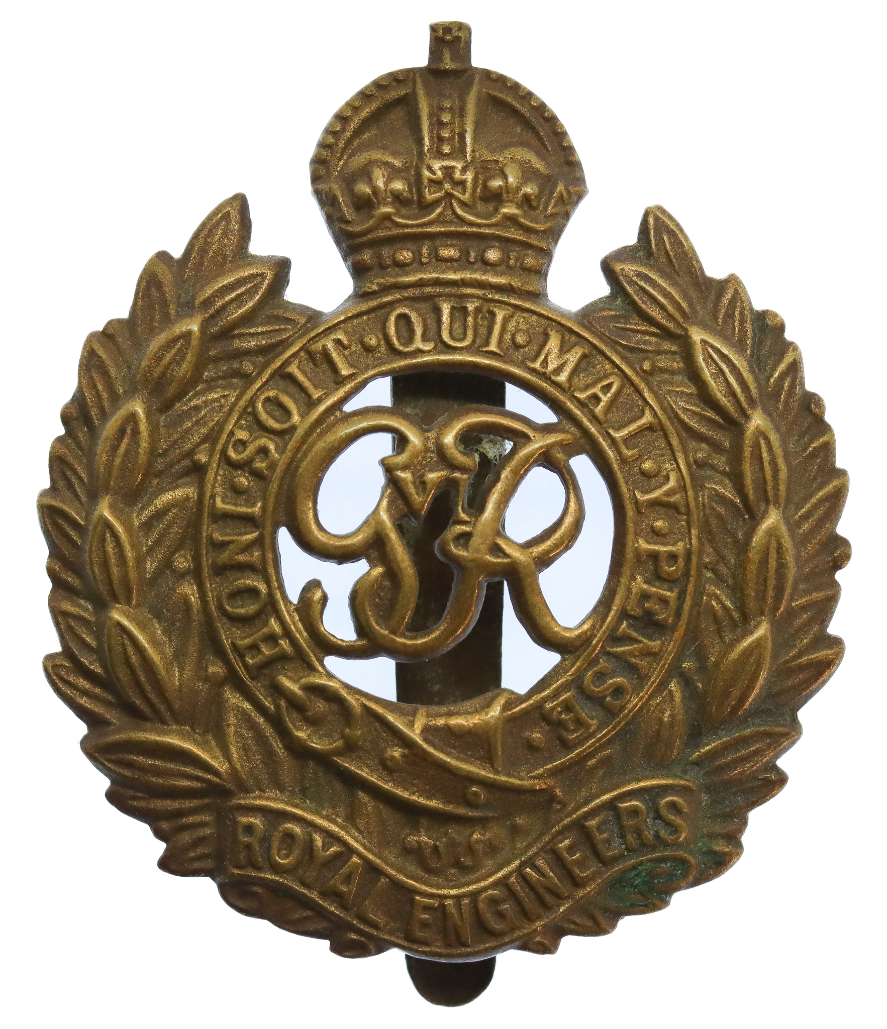 George VI Royal Engineers Cap Badge