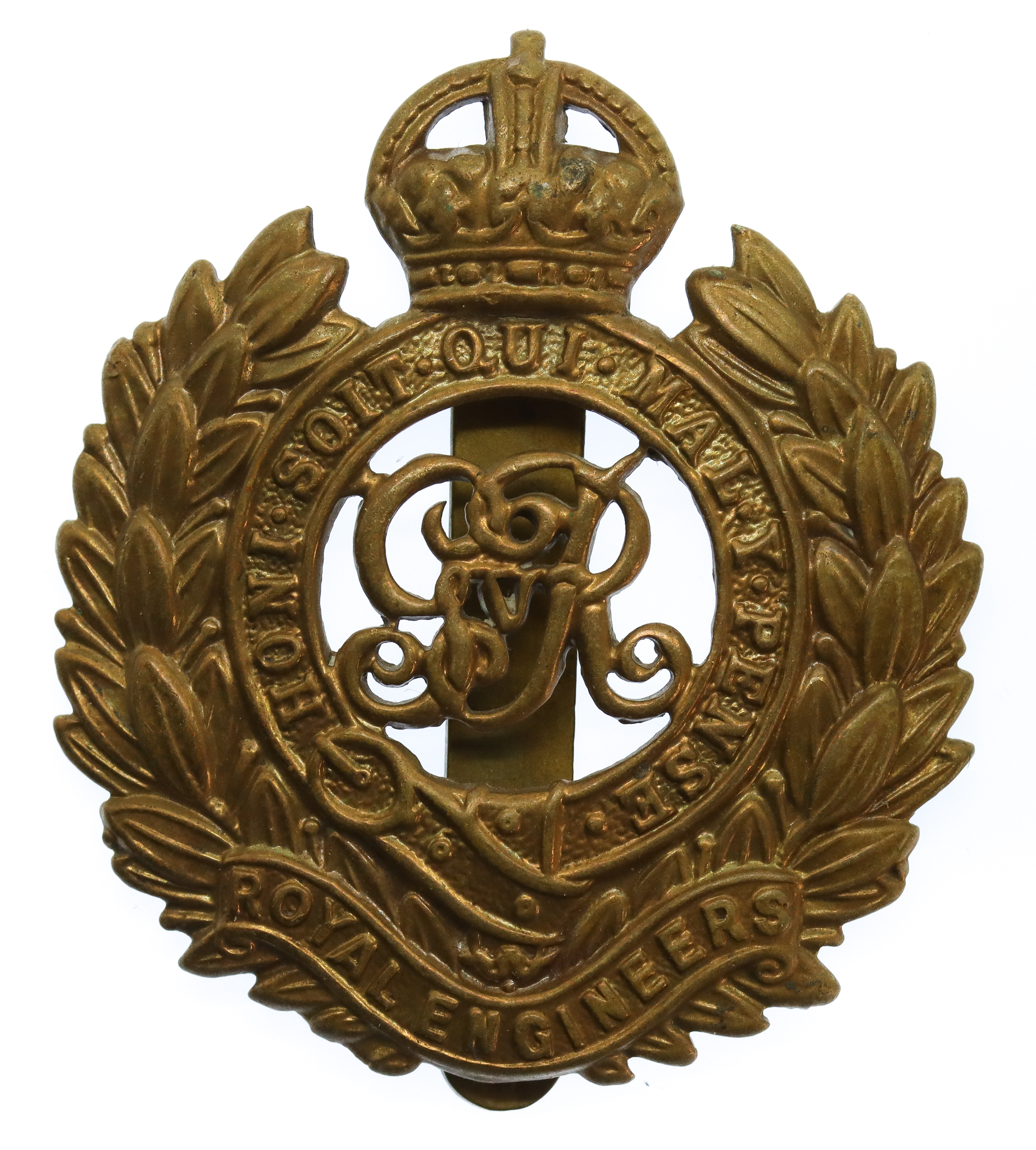 George V Royal Engineers Cap Badge