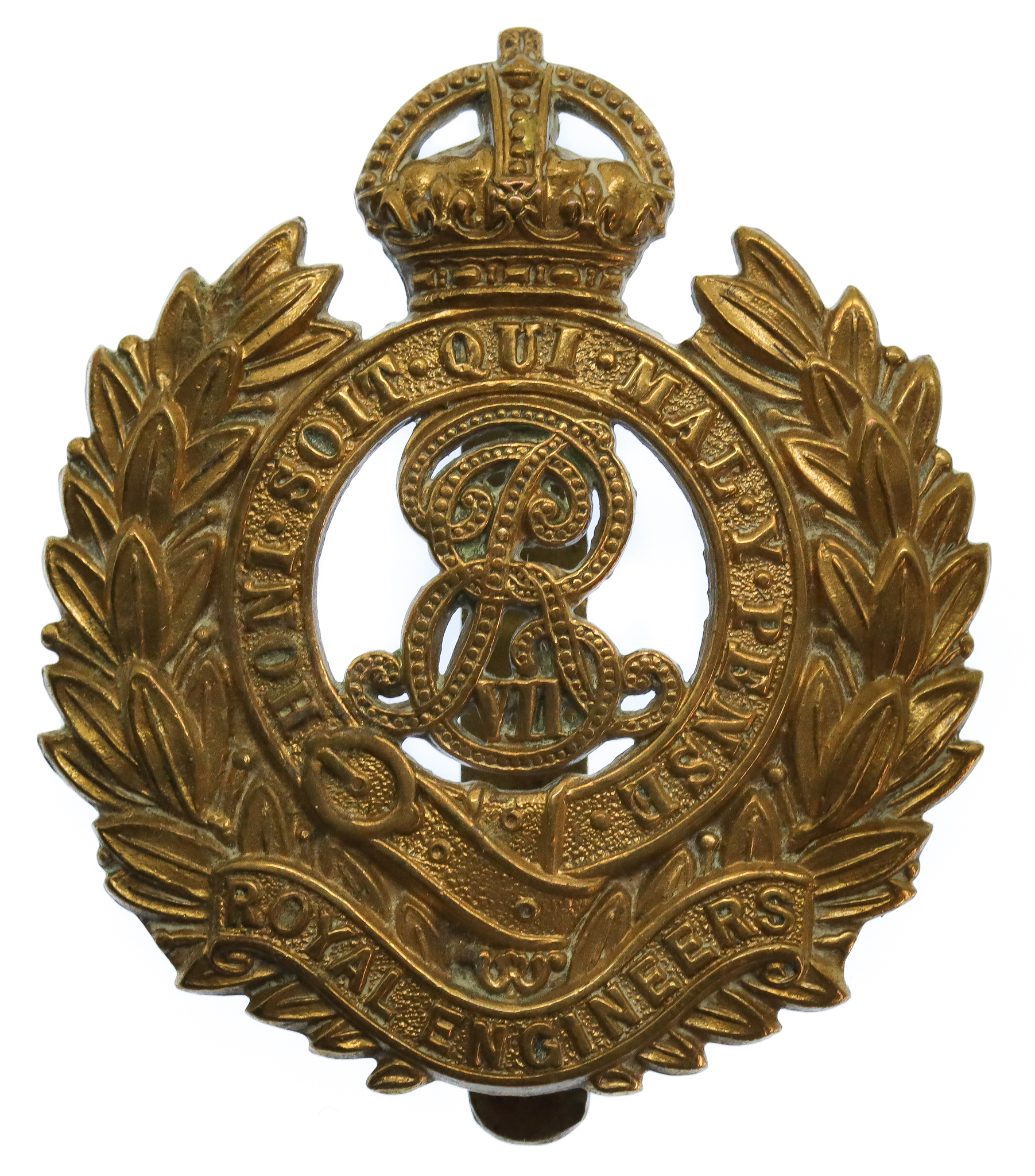 Edward VII Royal Engineers Cap Badge