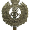Edward VII Royal Engineers (Volunteers) White Metal Cap Badge