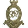 George VI Royal Horse Artillery (R.H.A.) White Metal Cap Badge