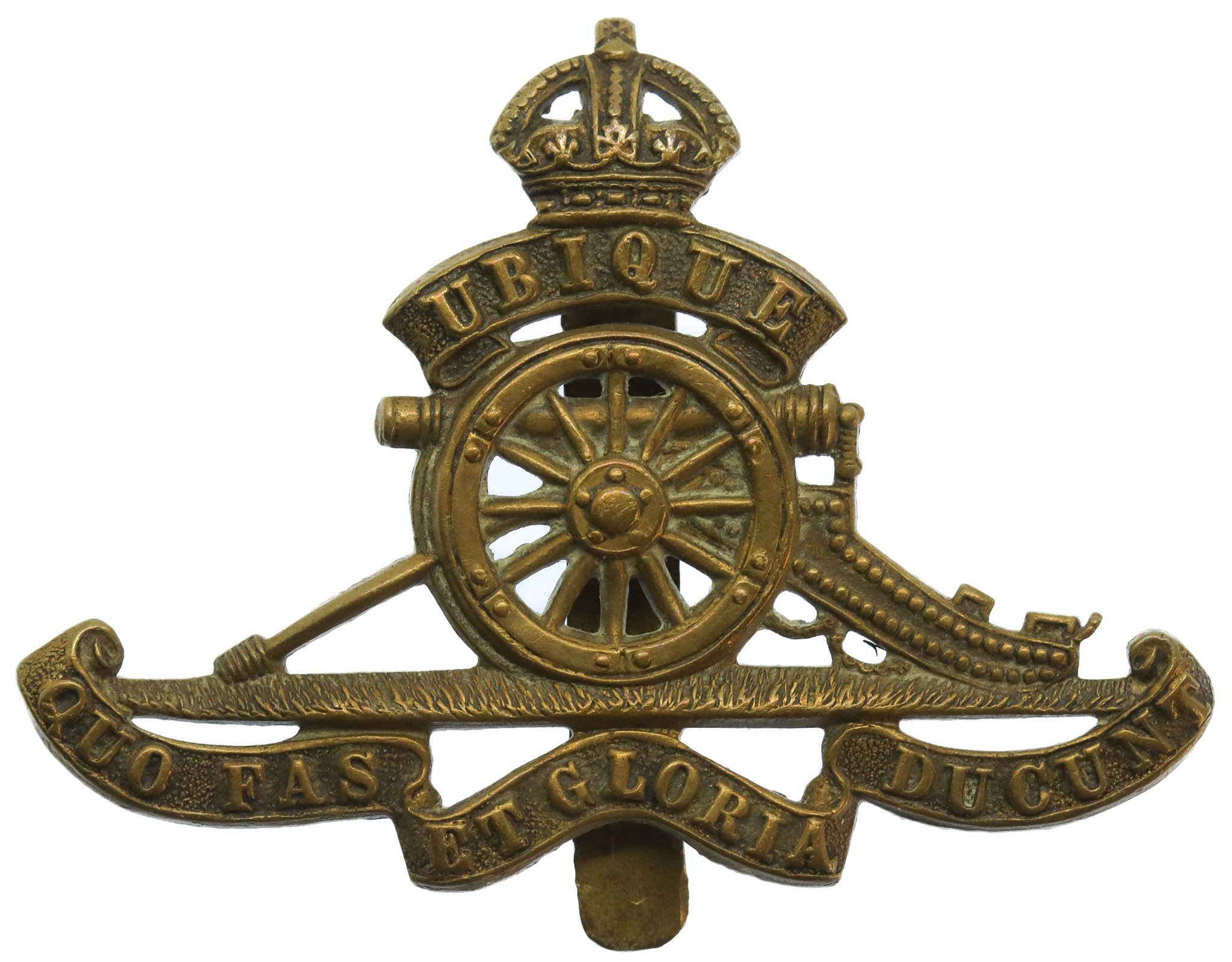 Royal Artillery Cap Badge - King's crown