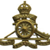 Royal Artillery (Revolving Wheel) Cap Badge - King's Crown