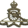 Edwardian Royal Artillery Volunteers White Metal Cap Badge - (c.1902-1908)