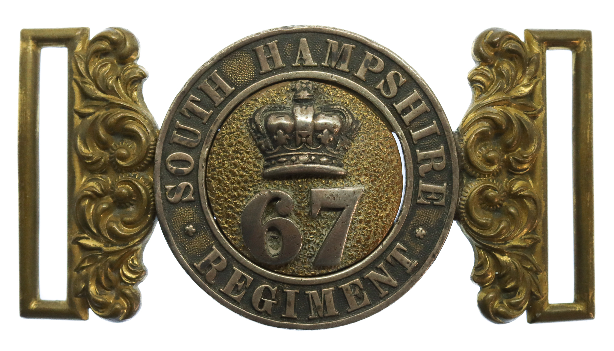 Victorian Pre 1881 67th (South Hampshire) Regiment of Foot Officer's Waist Belt Clasp