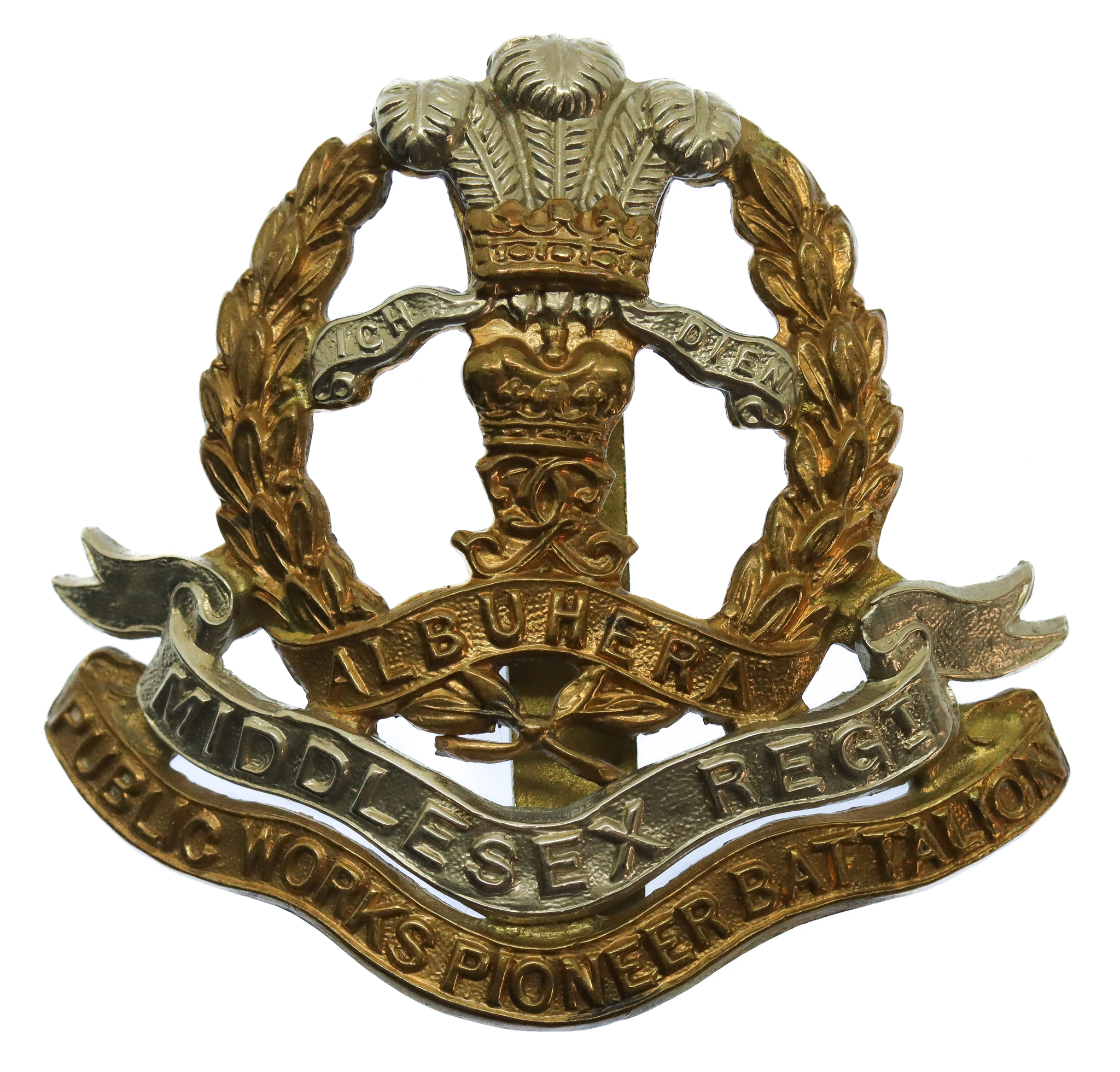 18th Bn. (1st Public Works Pioneer Battalion ) Middlesex Regiment Cap Badge
