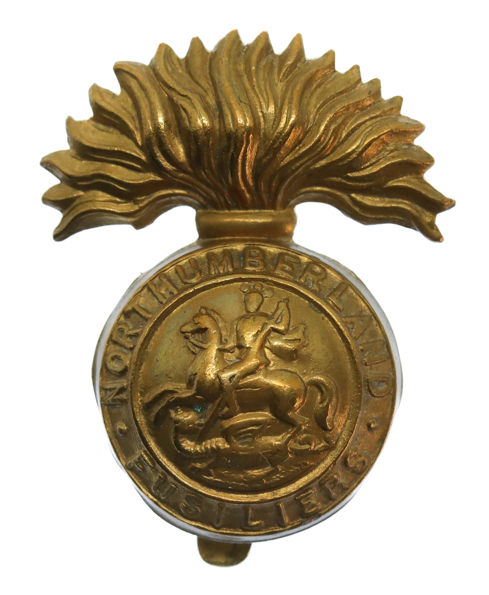 Northumberland Fusiliers Brass Cap Badge