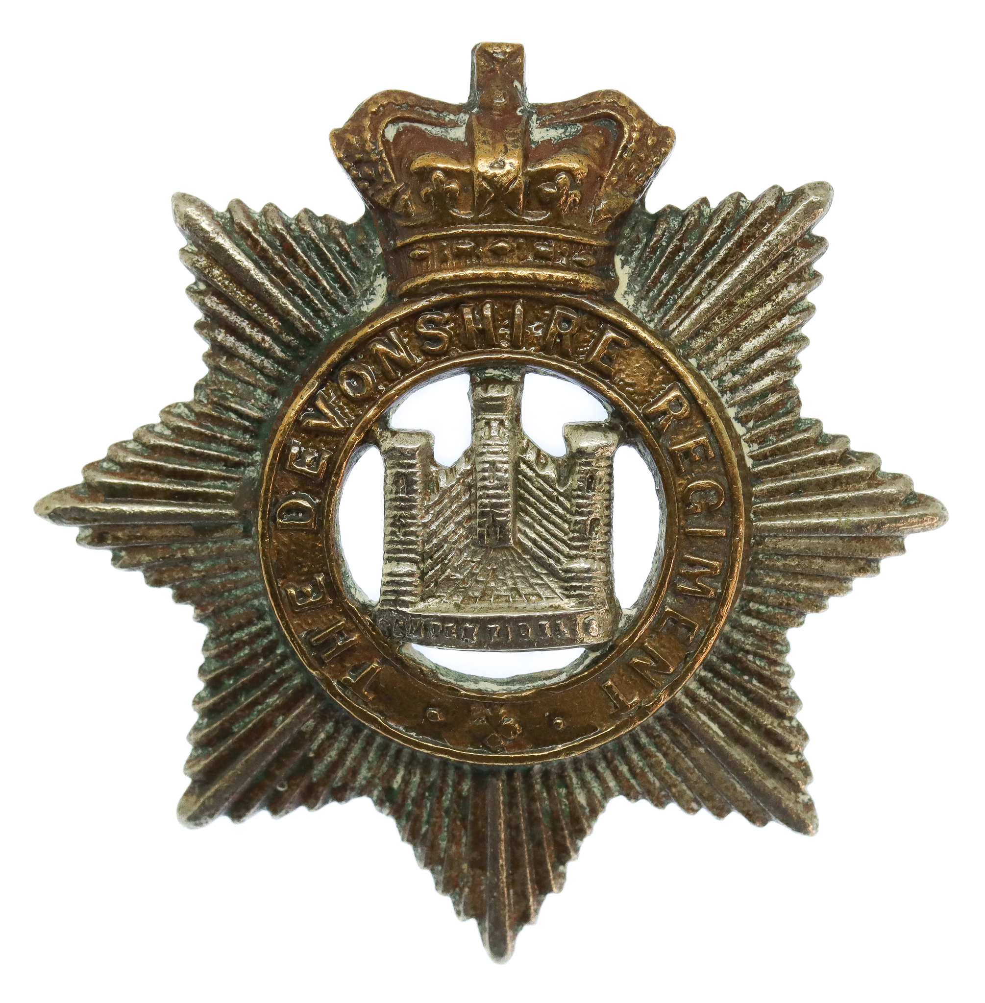 Victorian Devonshire Regiment Cap Badge