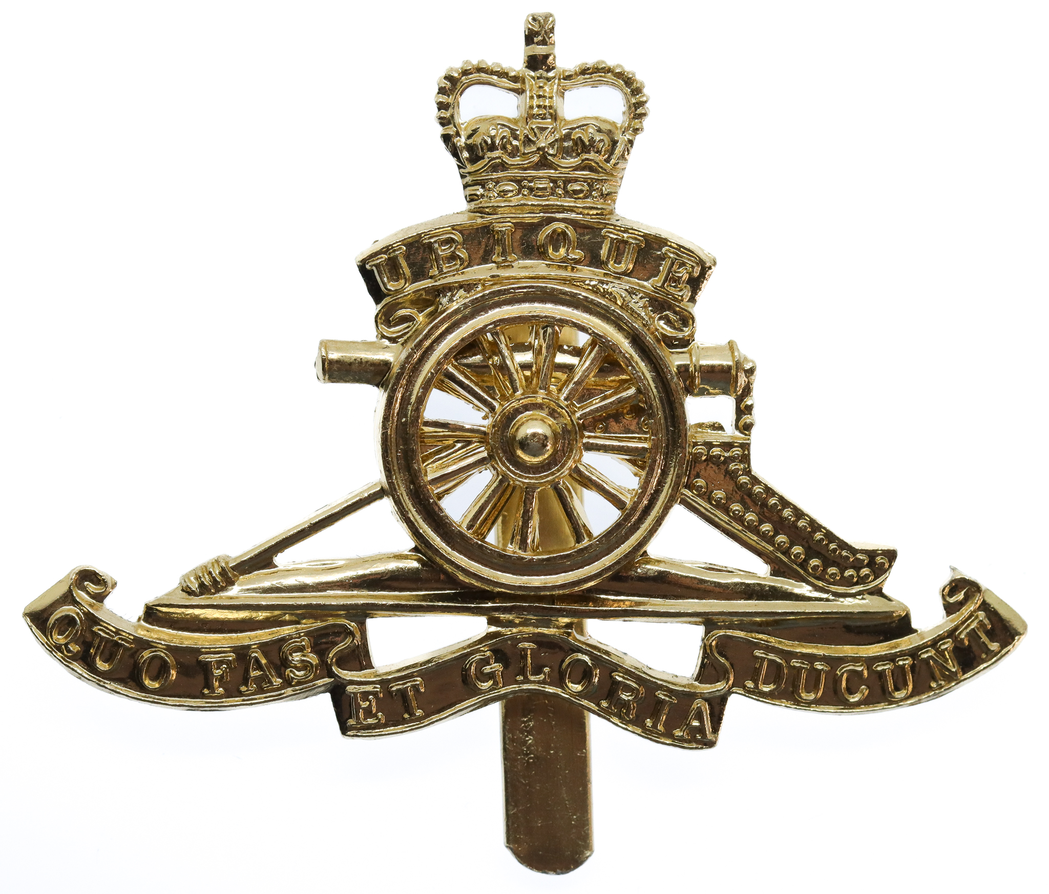 Royal Artillery Anodised (Staybrite) Cap Badge