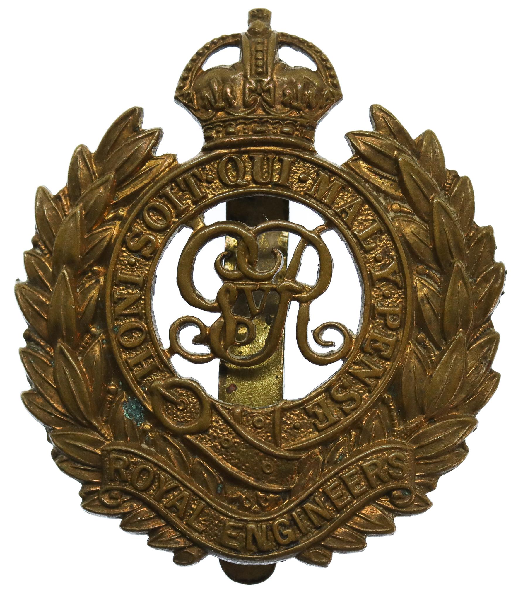 George V Royal Engineers Cap Badge
