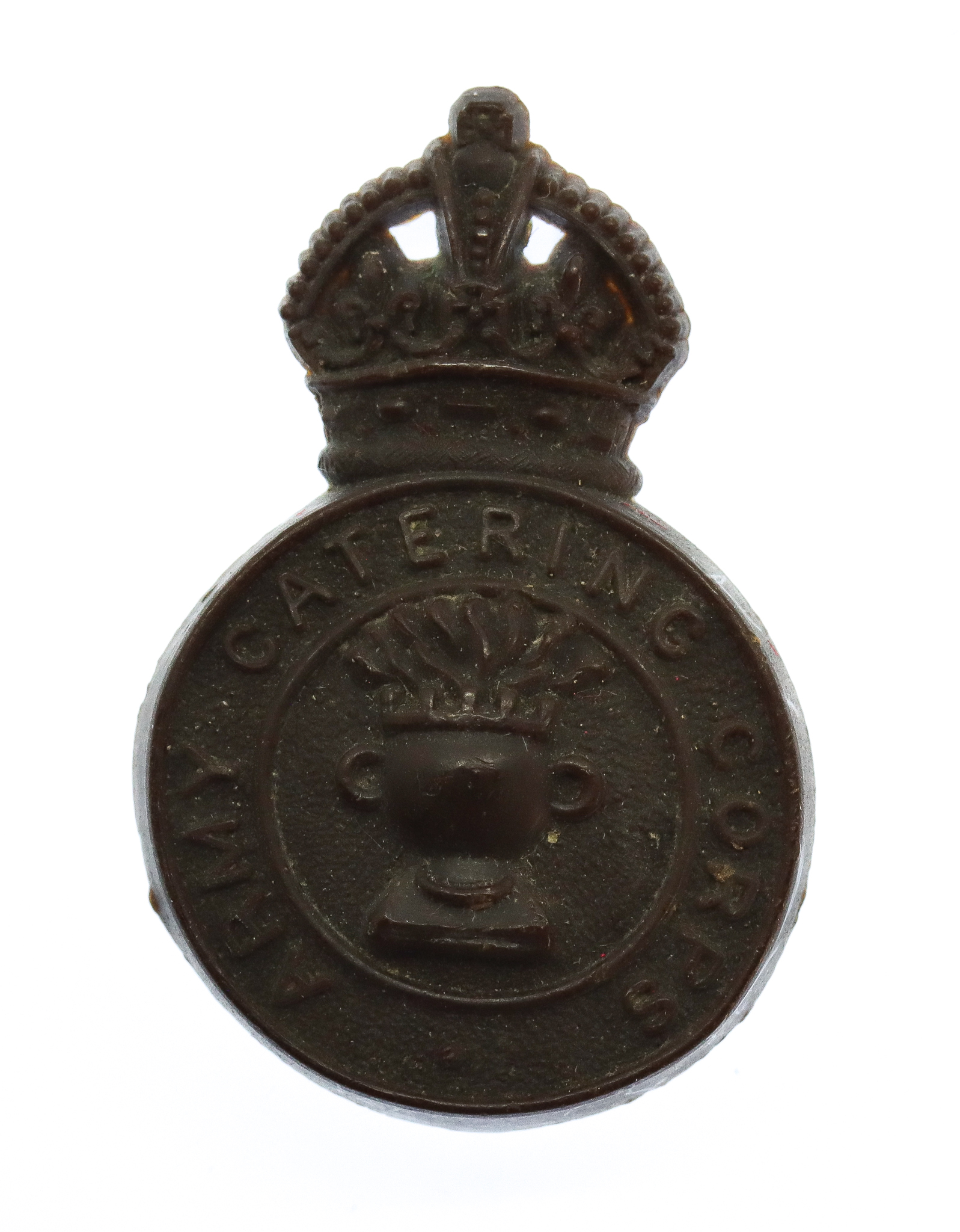 Army Catering Corps WW2 Plastic Economy Cap Badge 