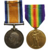 WW1 British War & Victory Medal Pair - Pte. W. Anderson, Manchester Regiment