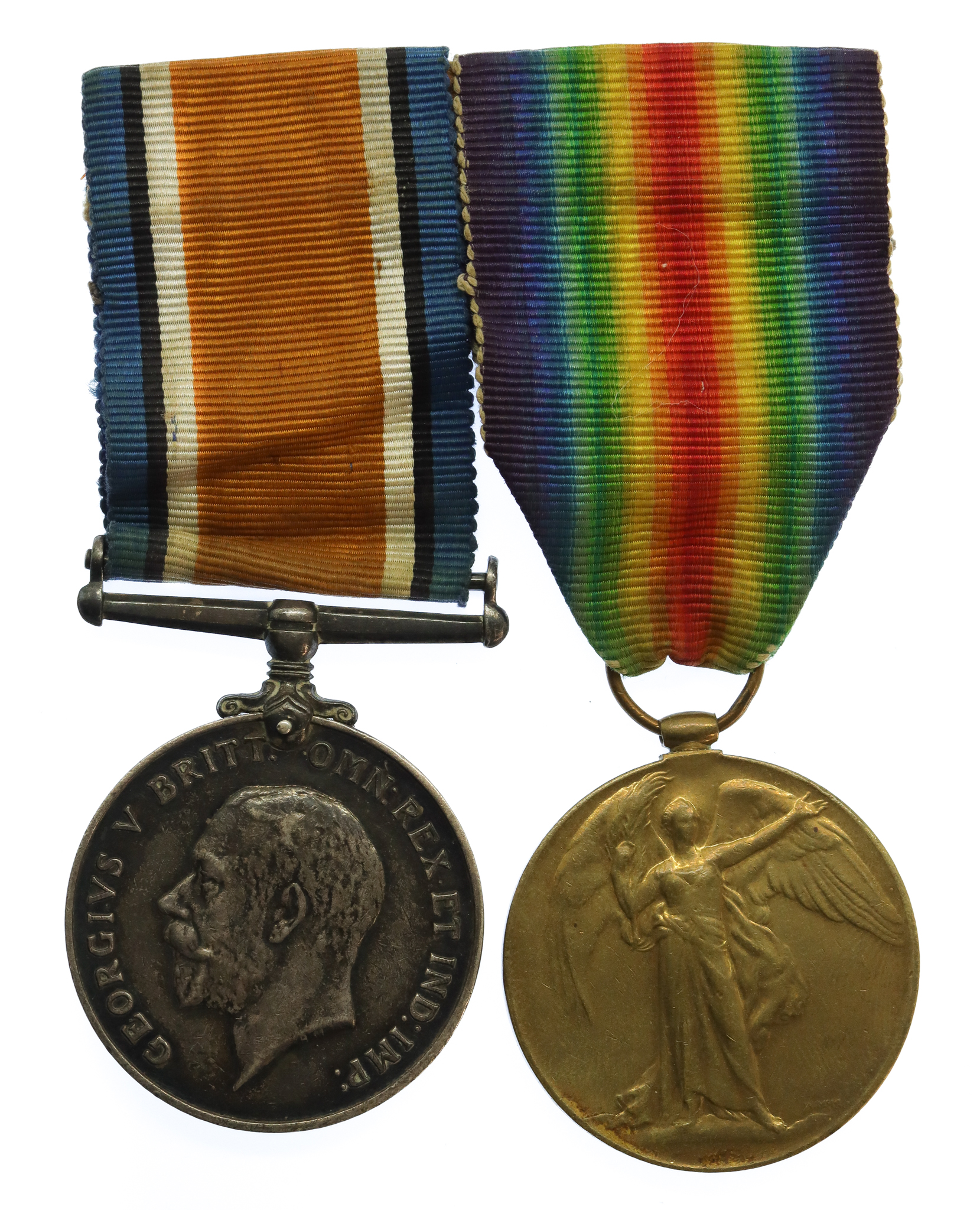 WW1 British War & Victory Medal - Pte. (Later Lieut.) H.P. Sheppard, Royal Fusiliers