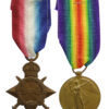 WW1 1914-15 Star & Victory Medal - Pte. F. Simpson, 2nd Bn. East Yorkshire Regiment - Wounded