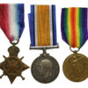 WW1 1914-15 Star Medal Trio - Bmbr. A.E. Hobday, Royal Field Artillery
