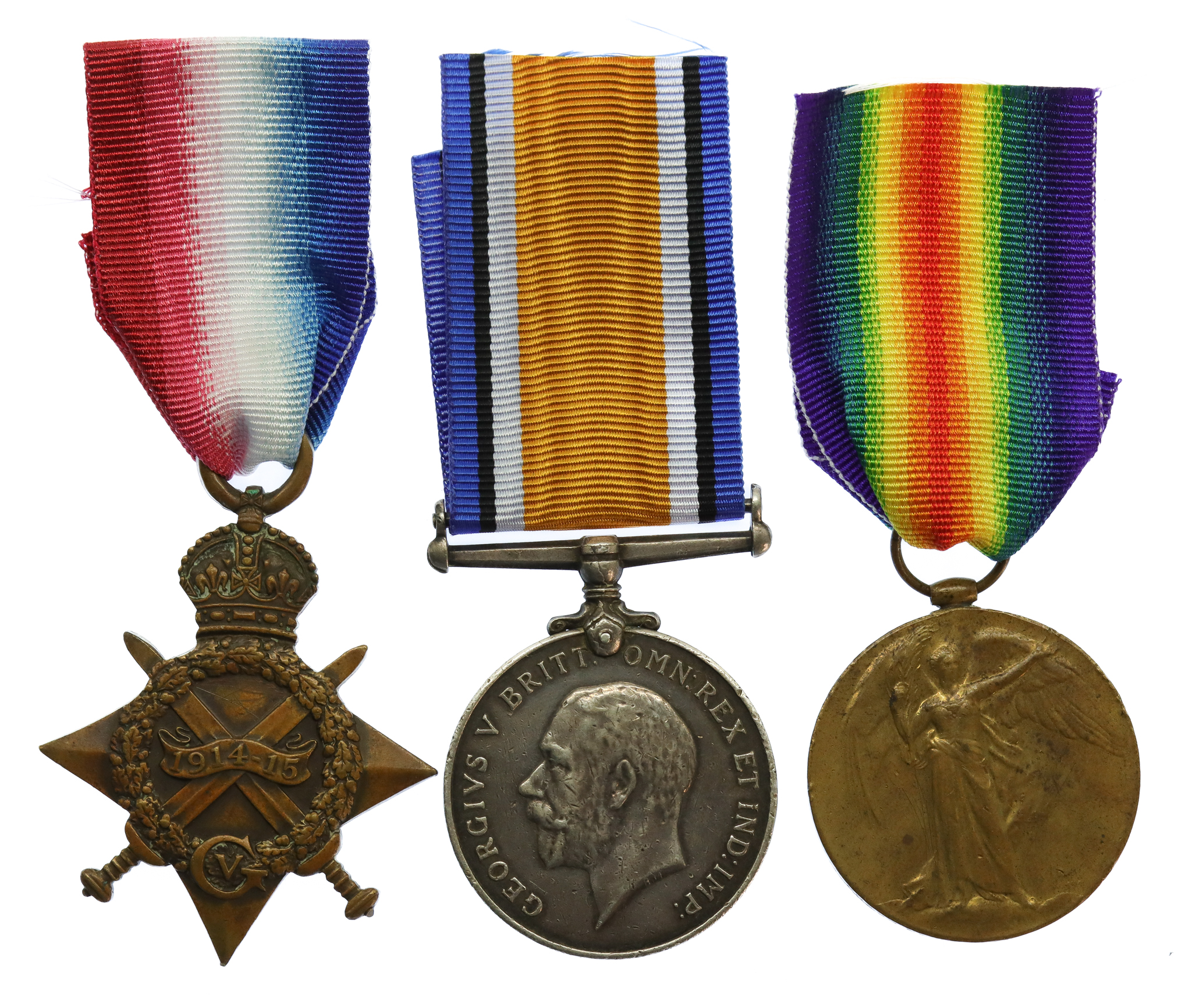 WW1 1914-15 Star Medal Trio - Bmbr. A.E. Hobday, Royal Field Artillery
