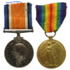 WW1 British War & Victory Medal Pair - Pte. H.G. Richardson, 10th Bn. Royal West Kent Regiment - Died of Wounds, 27/7/17