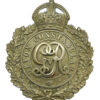George V Devon Constabulary White Metal Wreath Helmet Plate