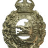 Bradford City Police White Metal Wreath Helmet Plate - King's Crown