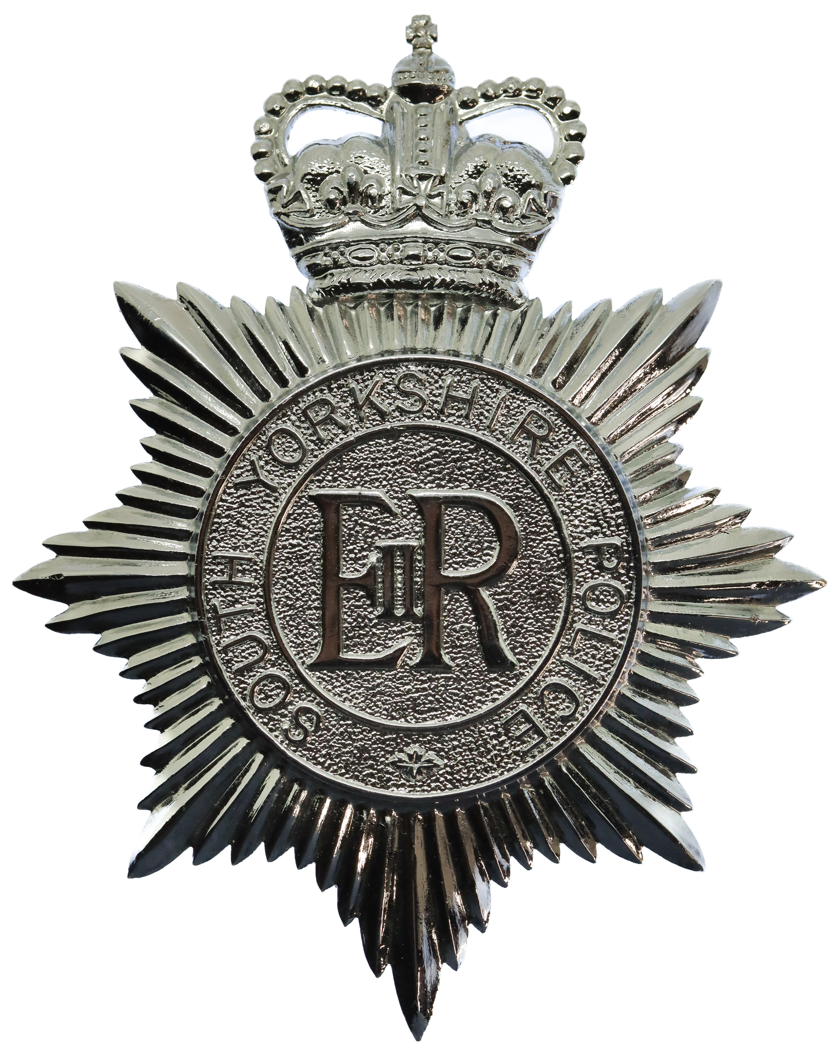 South Yorkshire Police Helmet Plate - Queen's Crown