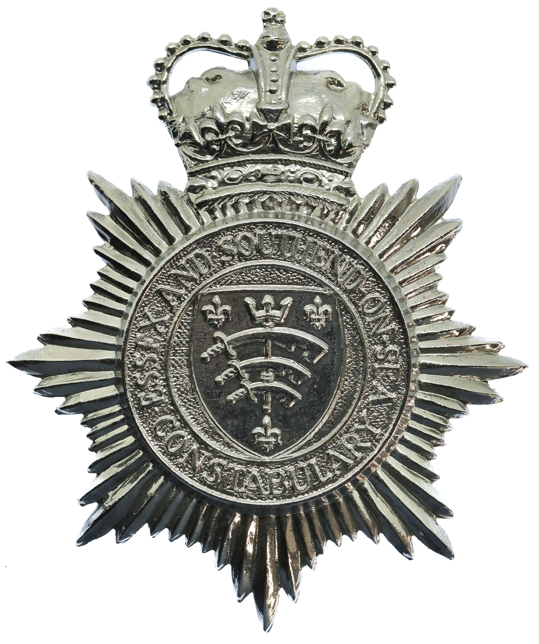 Essex and Southend-on-Sea Constabulary Helmet Plate - Queen's Crown