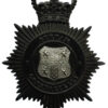 Durham Constabulary Black Helmet Plate - Queen's Crown