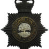 Worcestershire Constabulary Night Helmet Plate - Queen's Crown