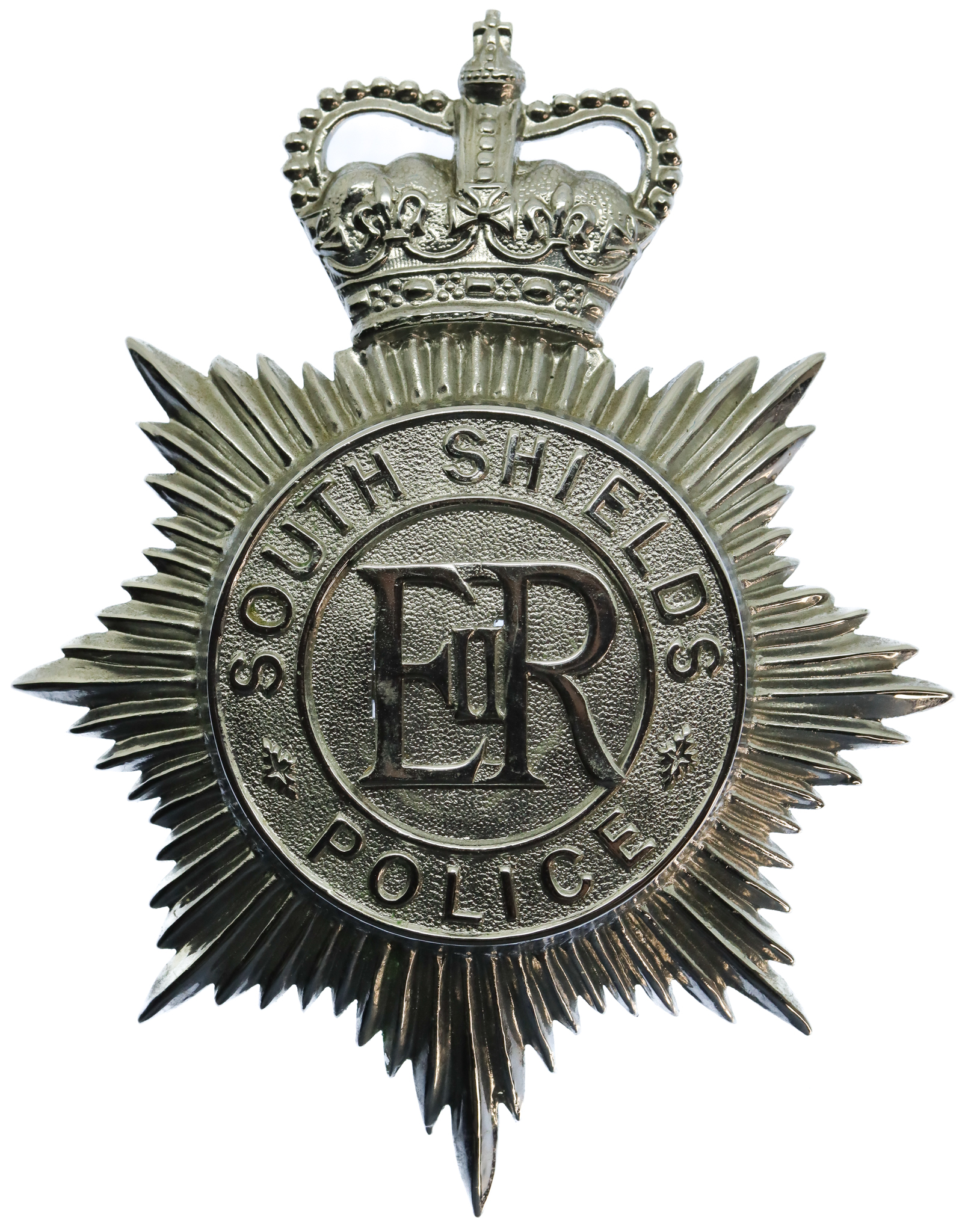 South Shields Police Helmet Plate - Queen's Crown