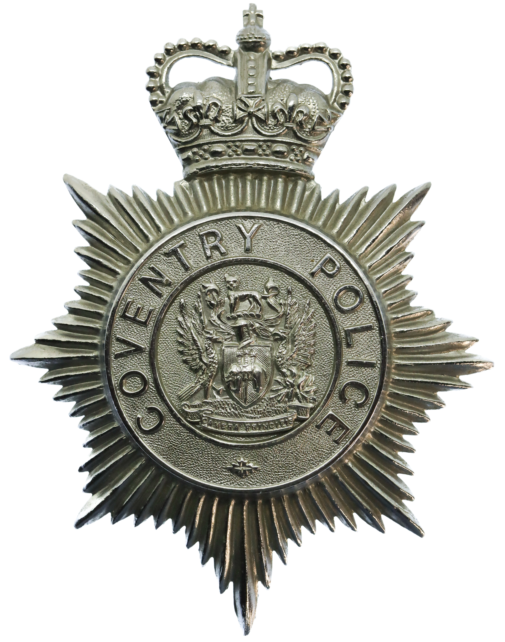 Coventry Police Helmet Plate - Queen's Crown