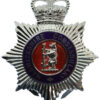 Warwickshire Constabulary Enamelled Helmet Plate - Queen's Crown