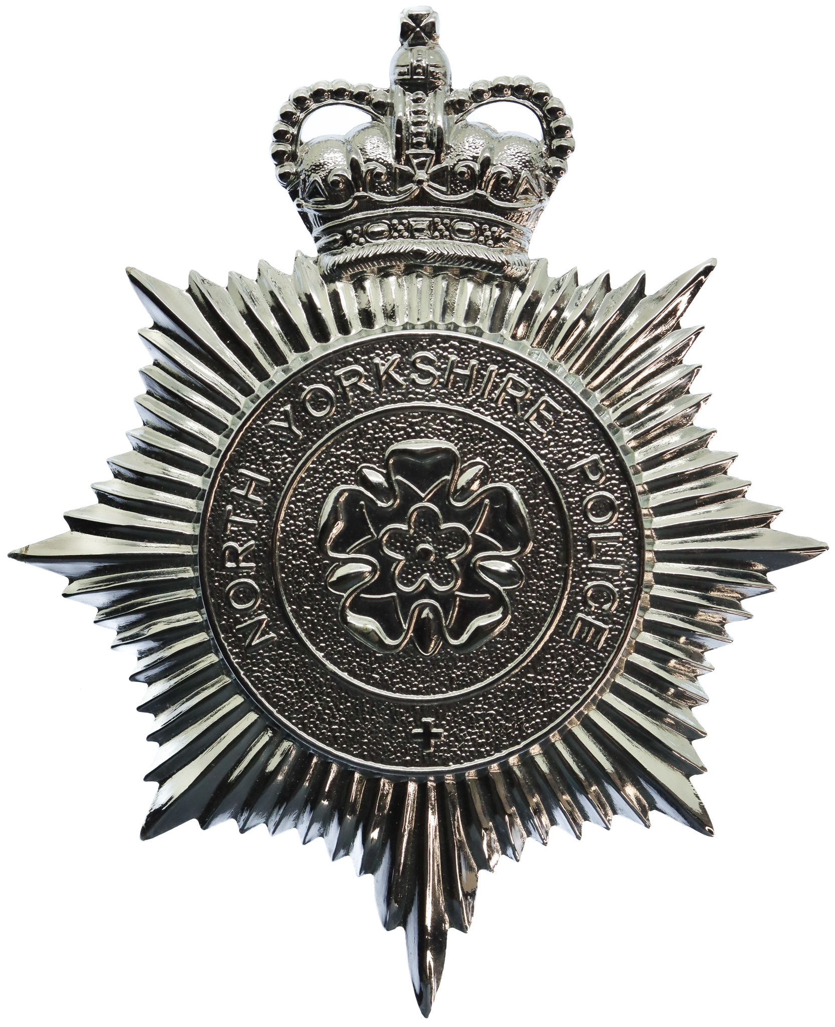 North Yorkshire Police Helmet Plate - Queen's Crown