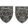 Pair of West Mercia Constabulary Collar Badges