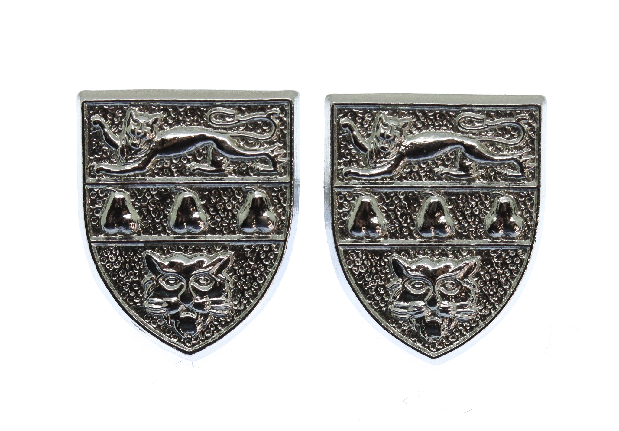 Pair of West Mercia Constabulary Collar Badges