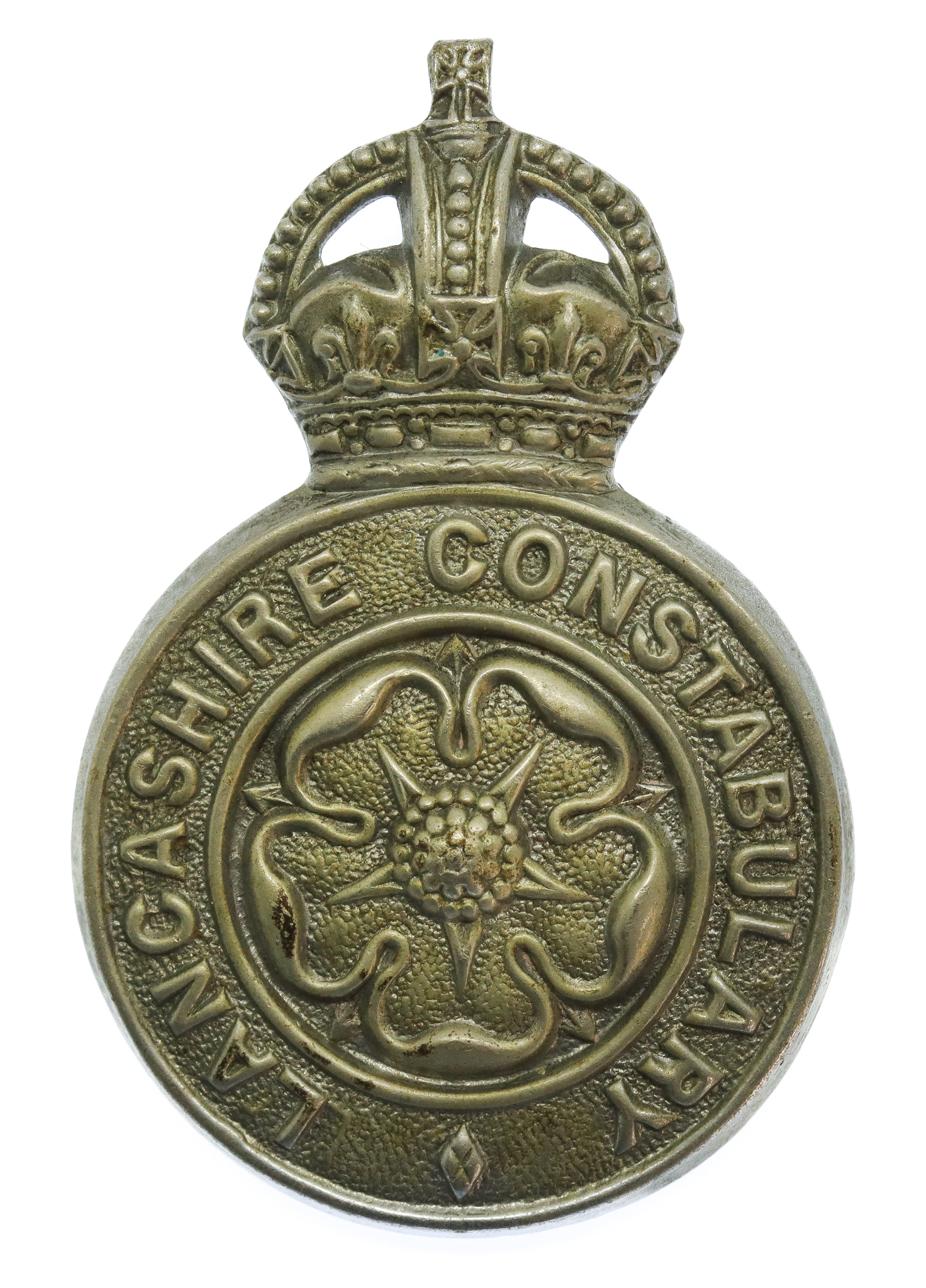 Lancashire Constabulary Cap Badge - King's Crown