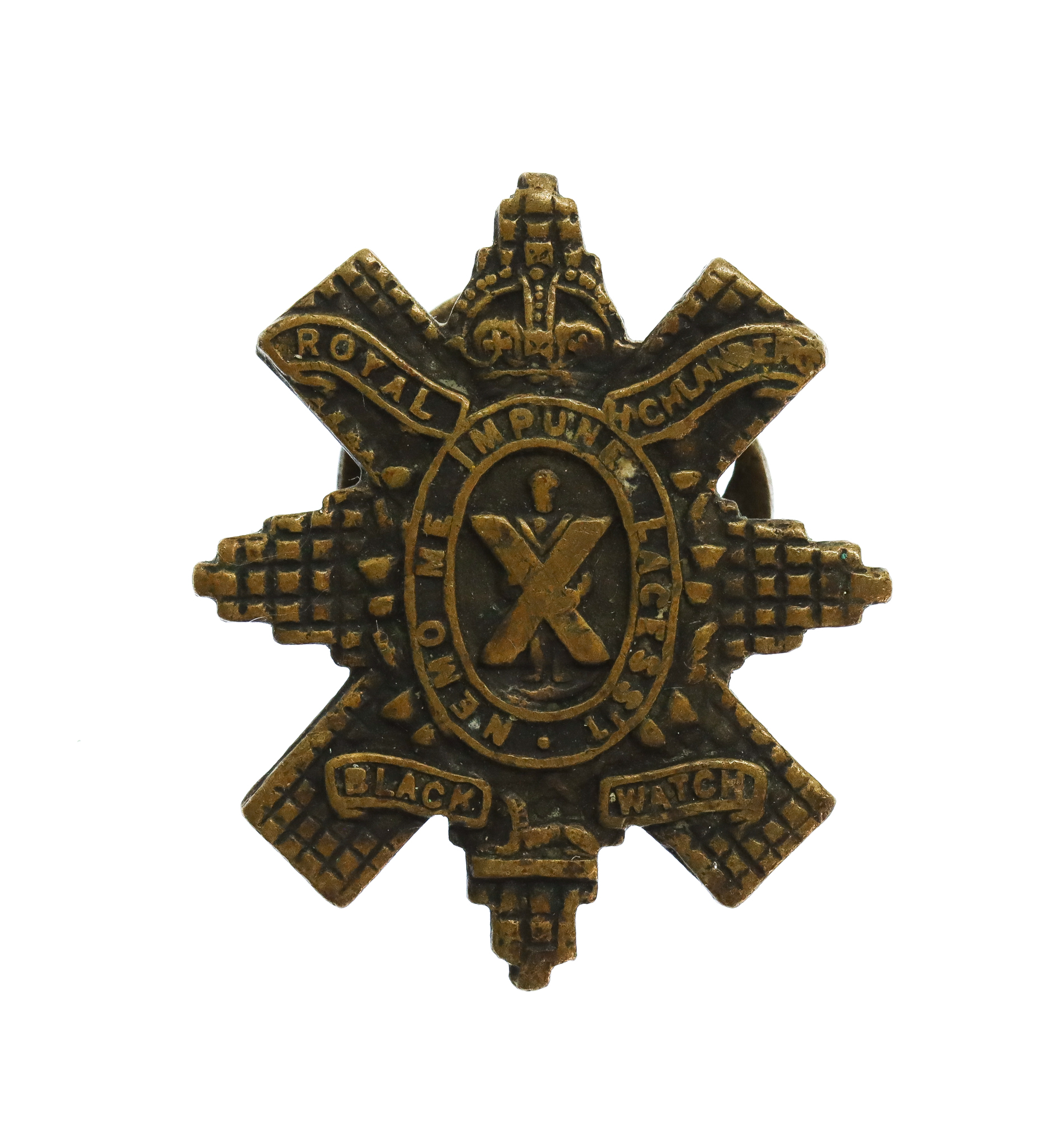 Black Watch (The Royal Highlanders) Lapel Badge - King's Crown