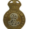 Edward VII Royal Military College Sandhurst Bi-Metal Officer Cadet Cap Badge