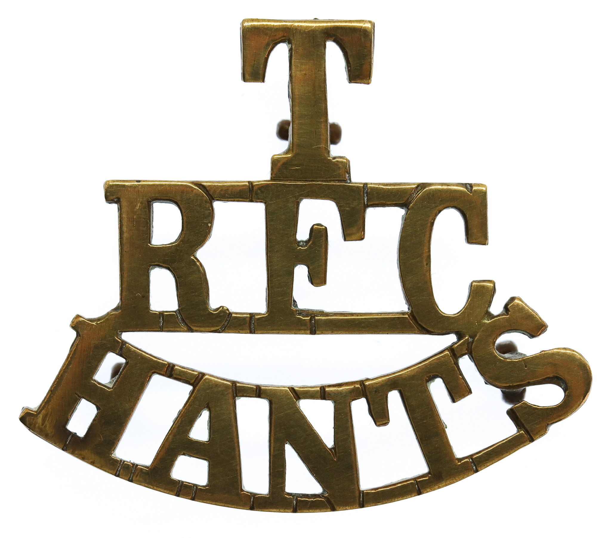 Rare WW1 Royal Flying Corps Hampshire Territorials (T/R.F.C./HANTS) Shoulder Title