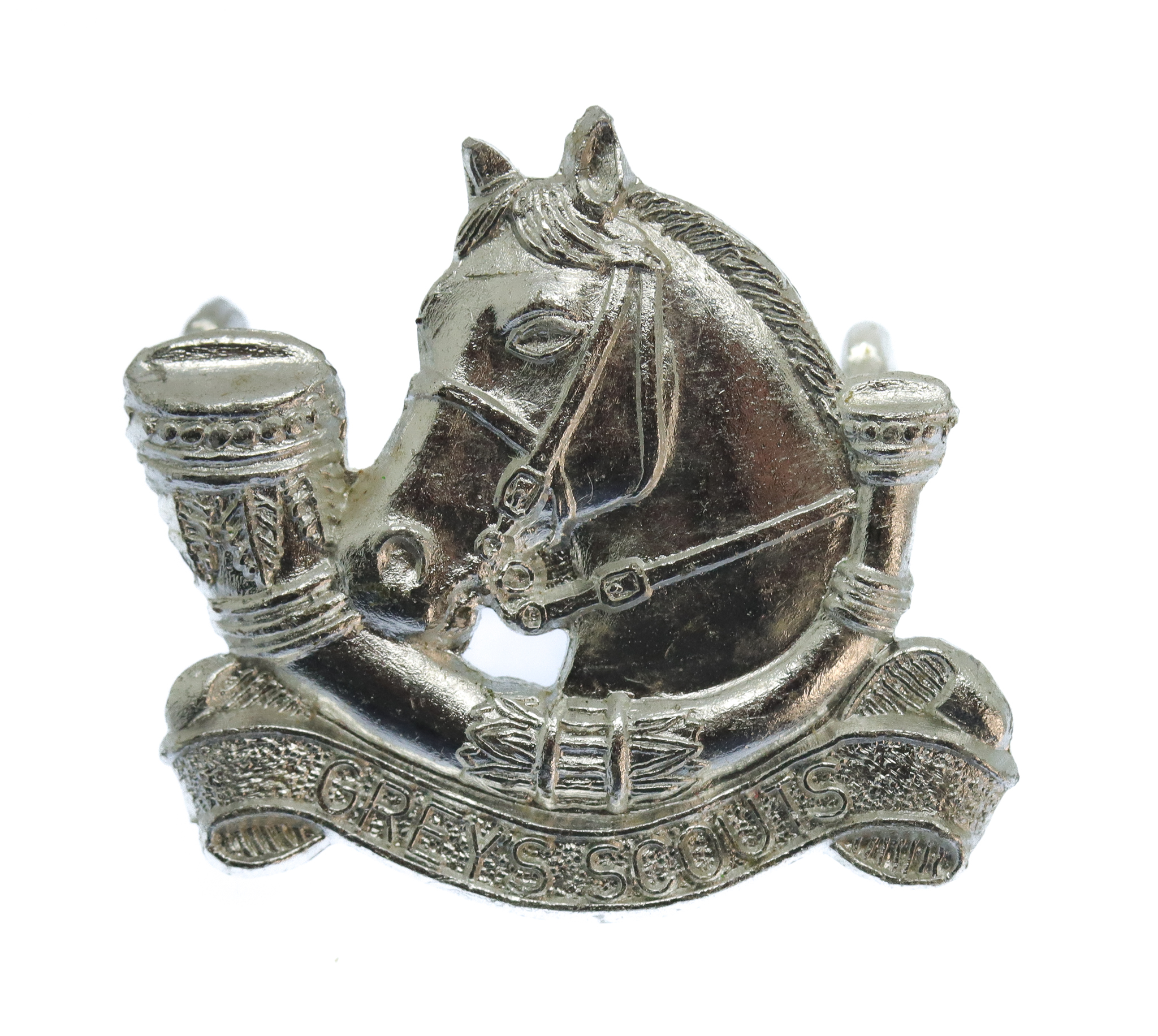 Rhodesia Grey's Scouts Anodised (Staybrite) Beret Badge