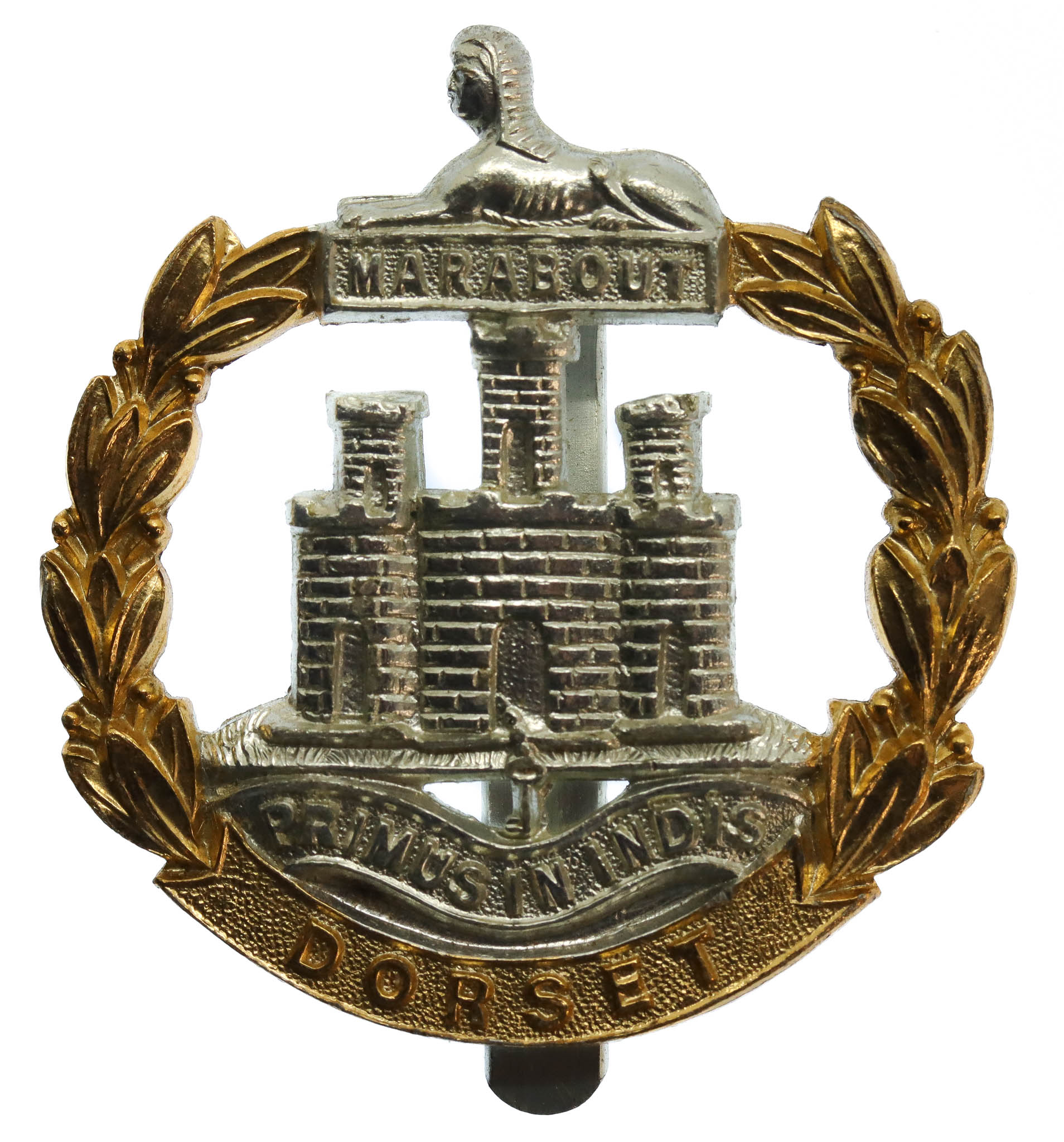 Dorset Regiment Anodised (Staybrite) Cap Badge