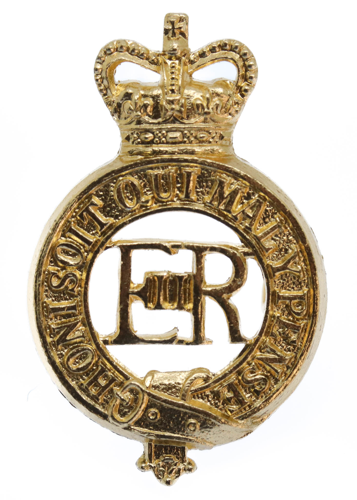 EIIR Household Cavalry Anodised (Staybrite) Cap Badge