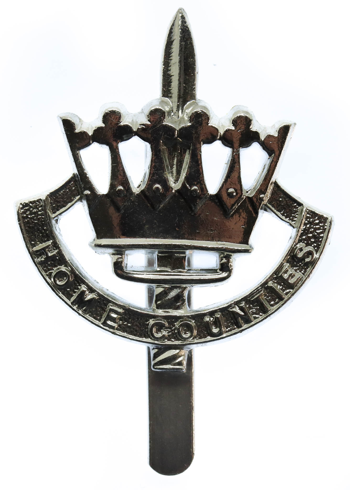 Home Counties Brigade Anodised (Staybrite) Cap Badge