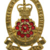Queen's Lancashire Regiment Metal & Enamel Cap Badge 