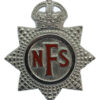 National Fire Service (N.F.S.) Cap Badge - King's Crown